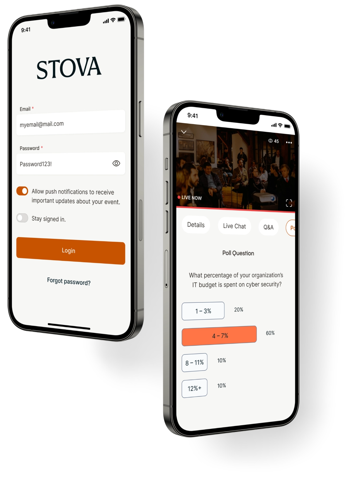 Stova's Mobile App Capabilities