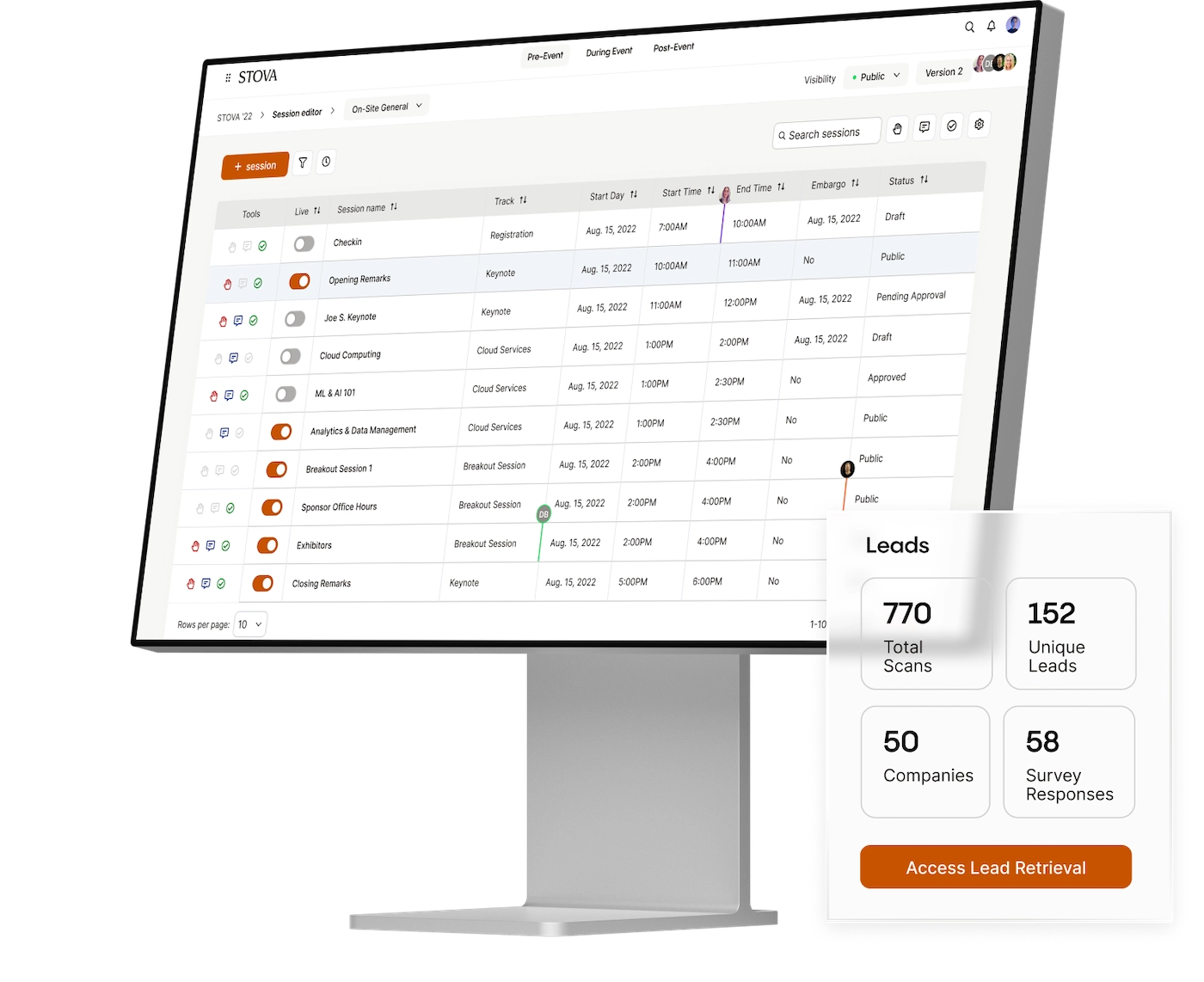Real-time Tracking and Session Support